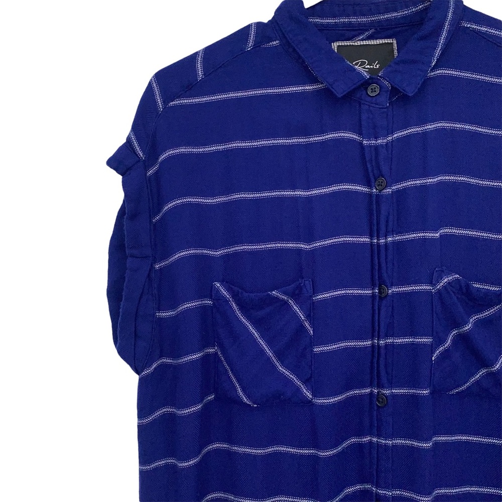 Rails Short Sleeve Button Down Top Size Medium - image 2